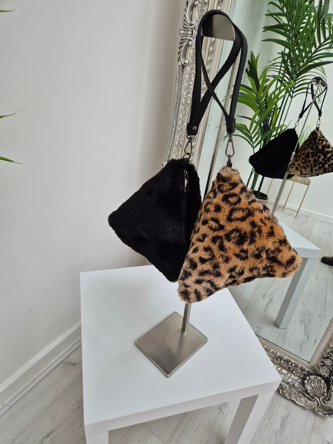Oslo Fluffy Faux Fur Wristlet - (choose your Colour)