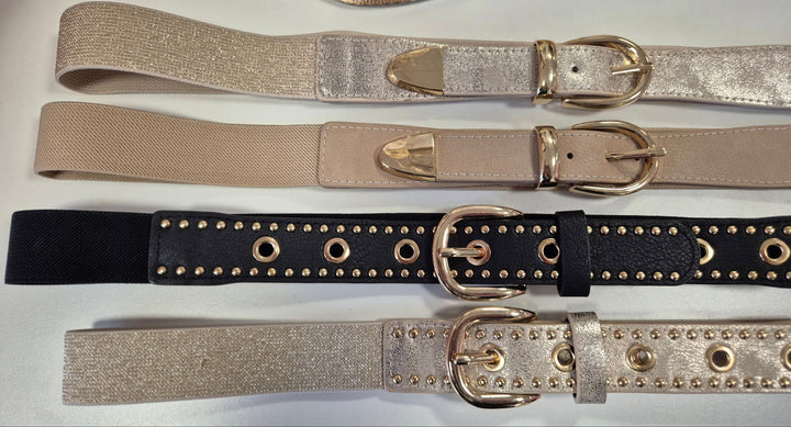 Stretchy Belt (Metallic) - (choose your Colour)