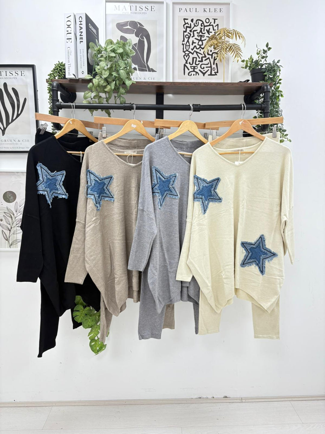 Star Super Soft Co-ord Loungewear Set (2 Piece) - Choc (One Size, fits from Size 10/12 up to Size 16/18)