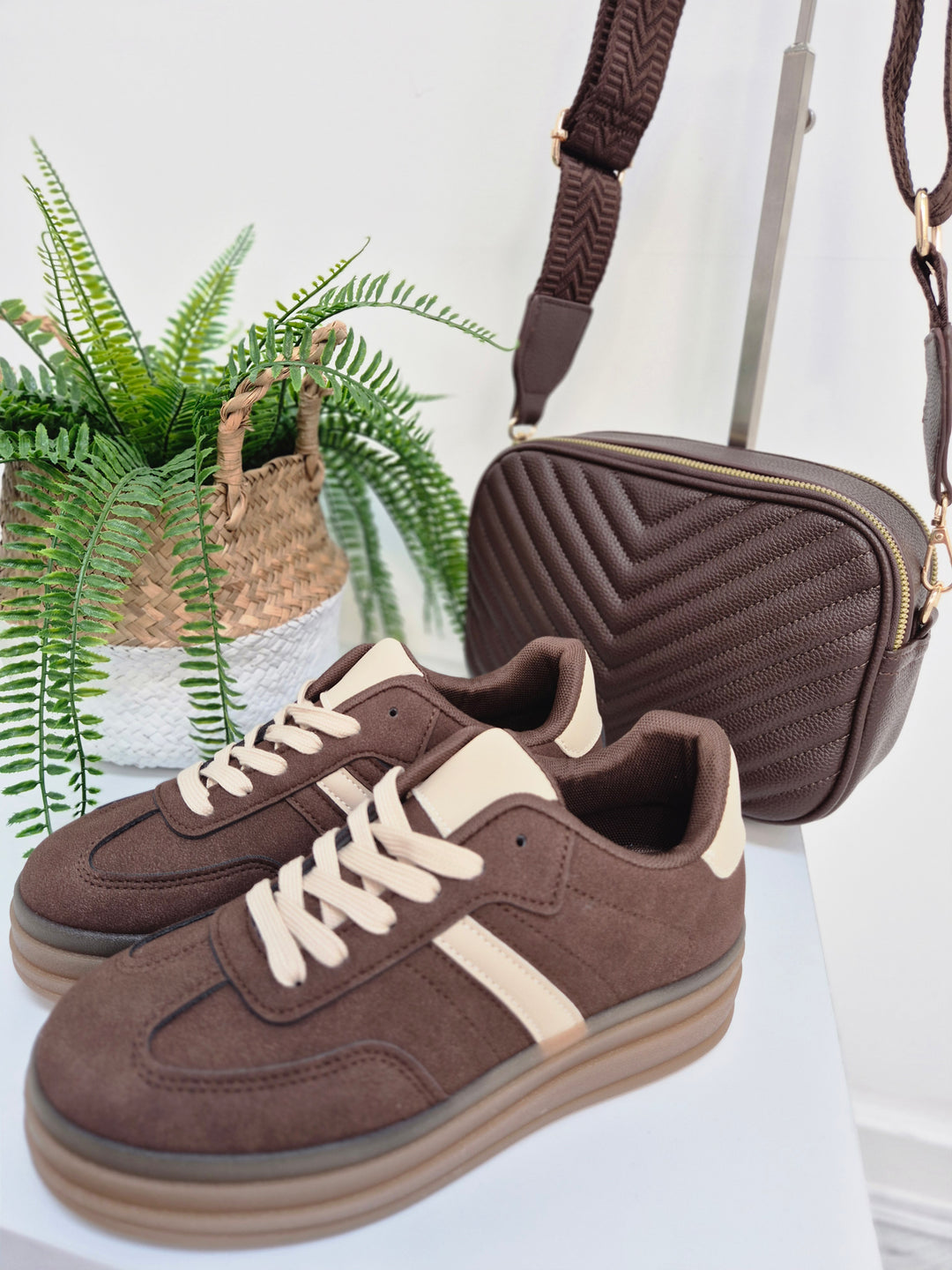 Dakota Chunky Trainers - Chocolate (choose your Size)