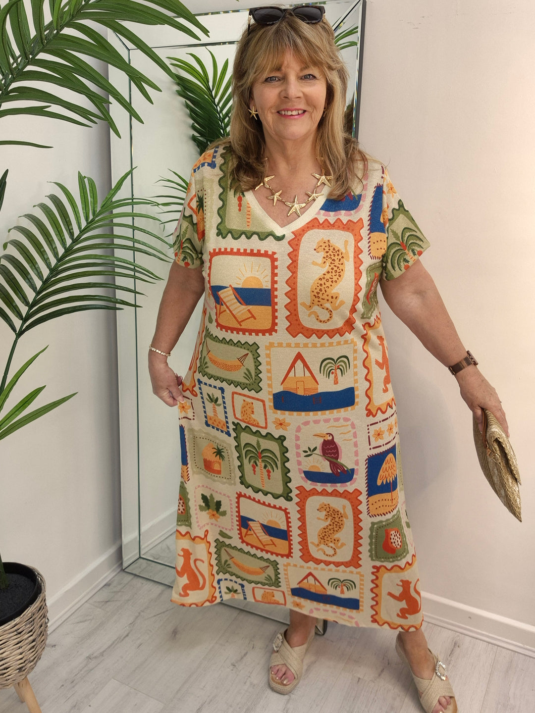 Carla Shimmer Dress