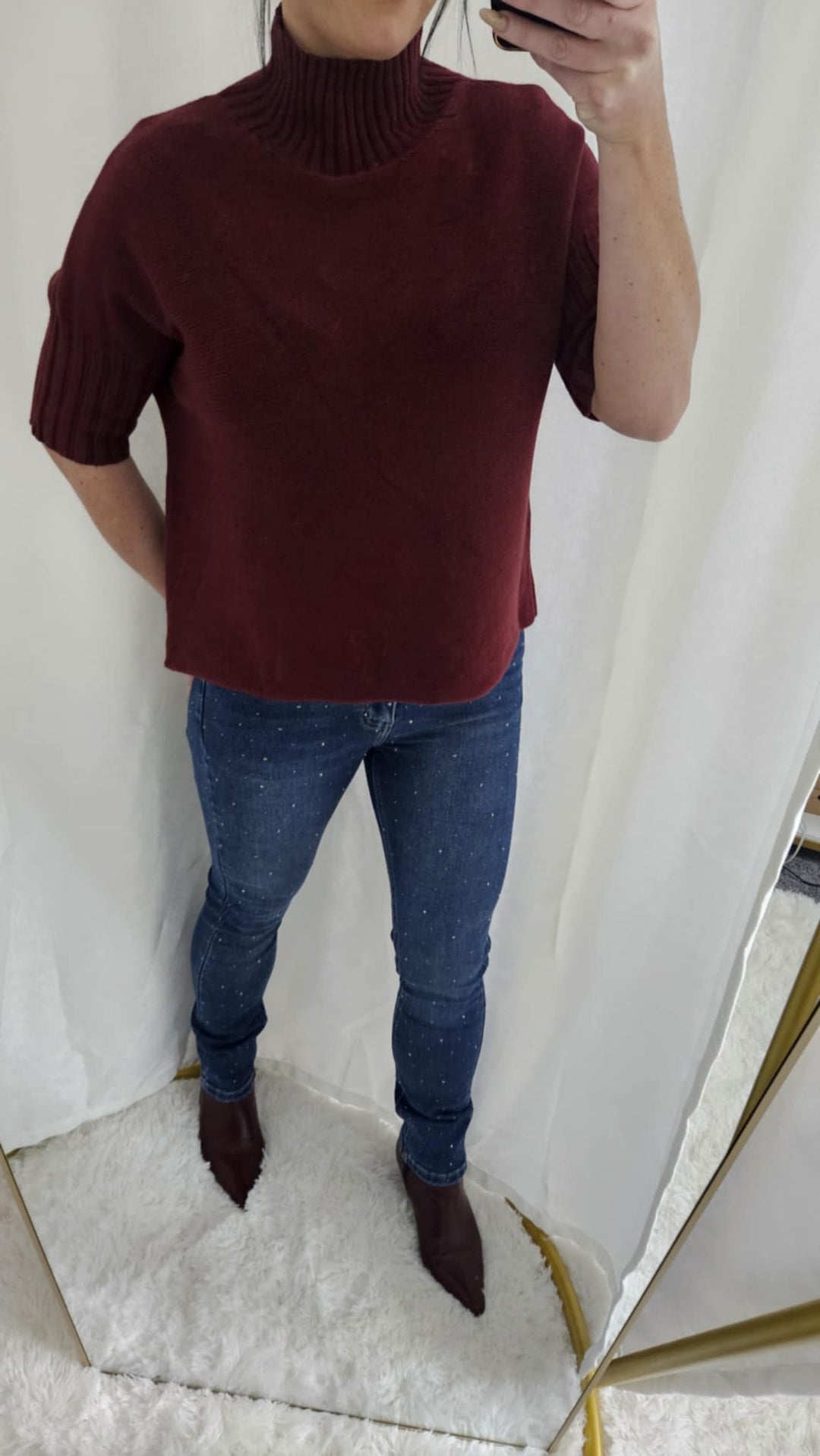 Glimmer Sparkly Slim Leg Jeans - (choose your Size)