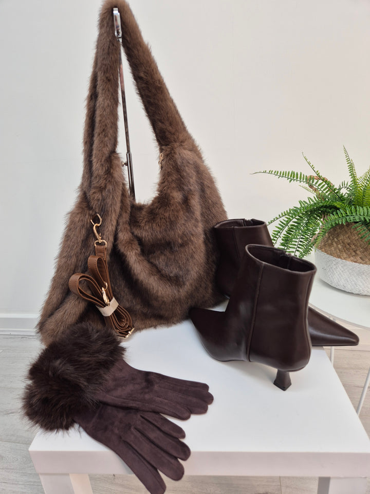 Oslo Hobo Bag - Chocolate (Large Size)