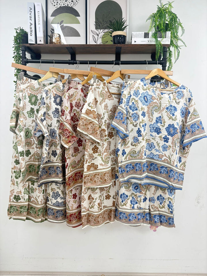 Floral Co-ord Two Piece Set - (choose your Colour & Size)
