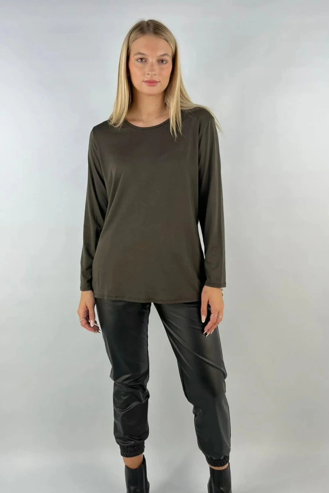 Vanessa Long Sleeve Top - (choose your Colour) - One Size/Curvy - from Size 14 to Size 18/20