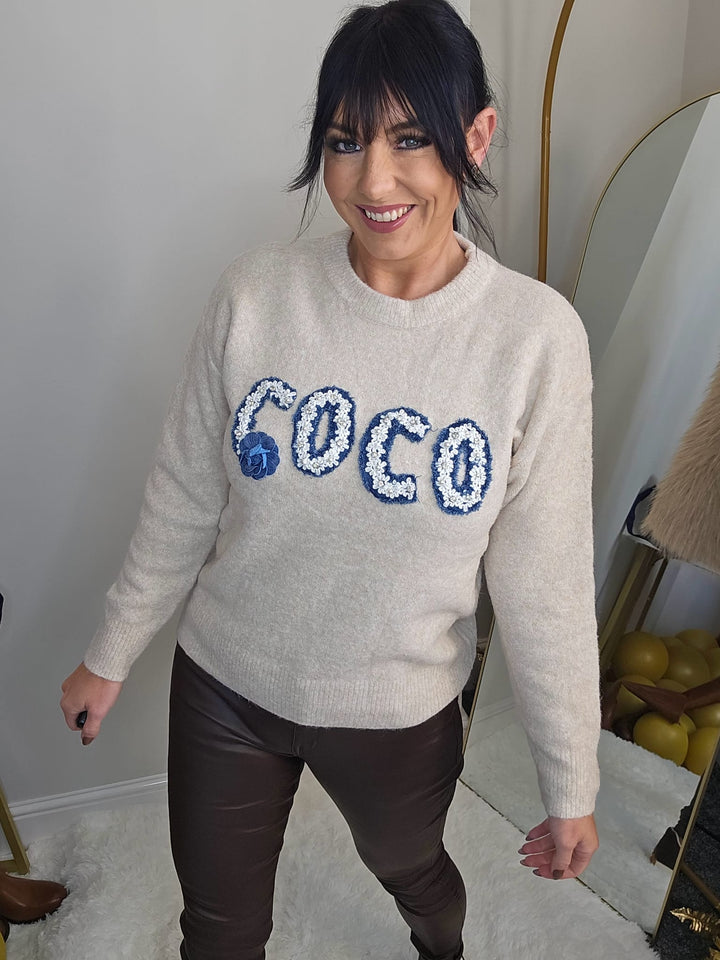 Coco Cosy Jumper - Oatmeal (One Size, fits from Size 8 up to Size 14/16)