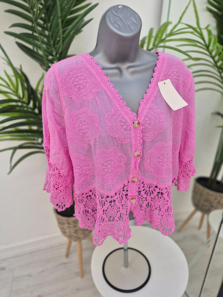 Florence Lace Top - (choose your Colour)