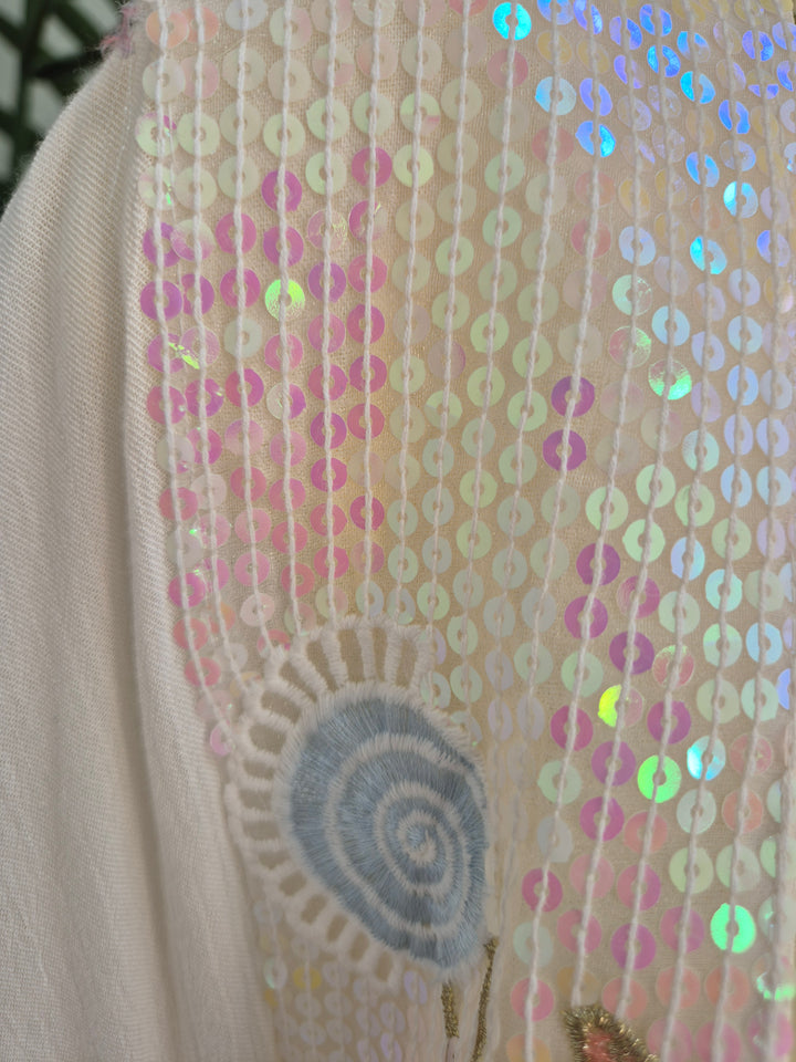 Sunshine Kimono - White/Blue/Gold