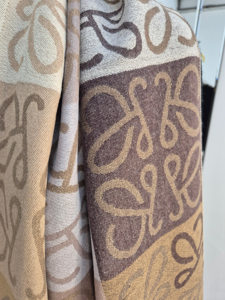 Super Soft Reversible Scarf with Fringing - Multi