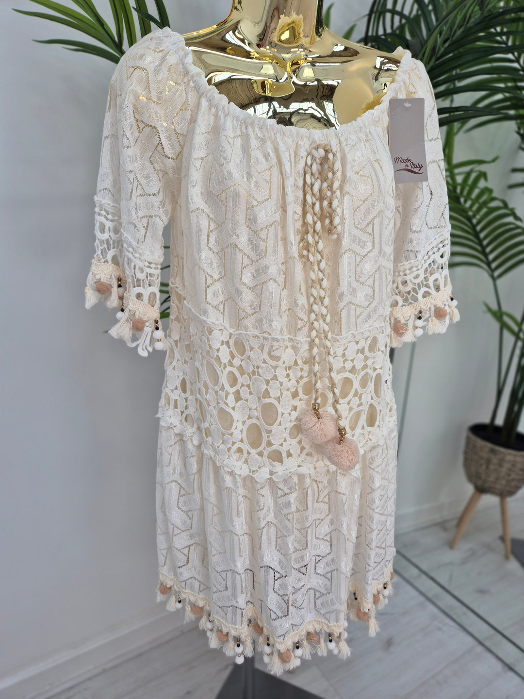 Barbados Bardot Kaftan/Beach Dress - One Size