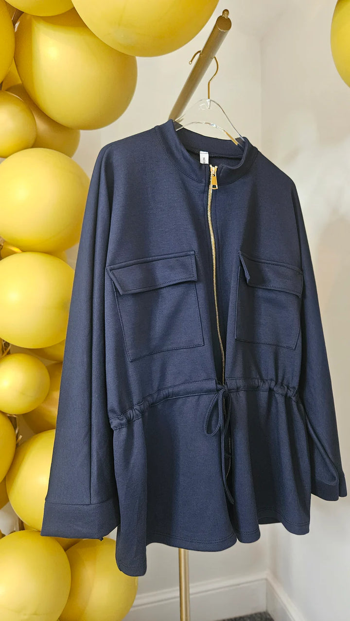 Sassy Drawstring Jacket - (choose your Colour) - One Size fits up to Size 18