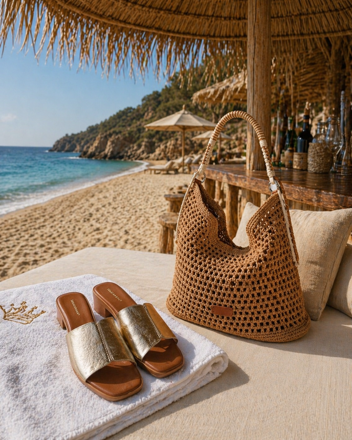 Ibiza Mules - Gold Metallic