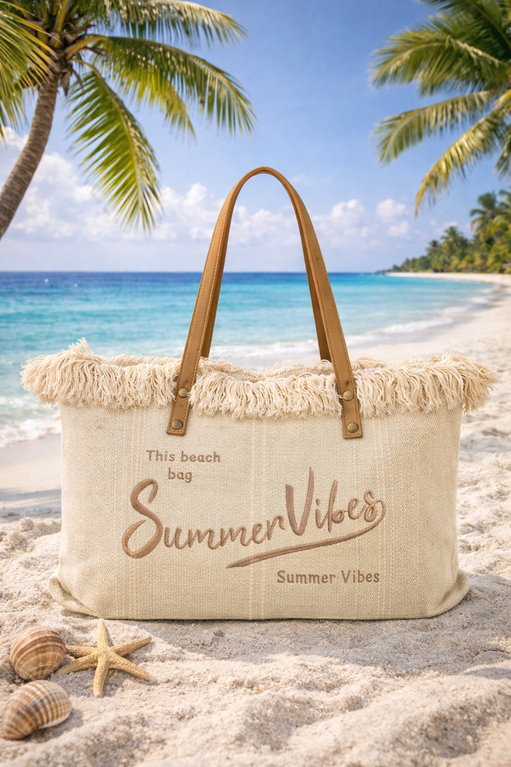 Summer Vibes Beach Bag - (choose your Colour)