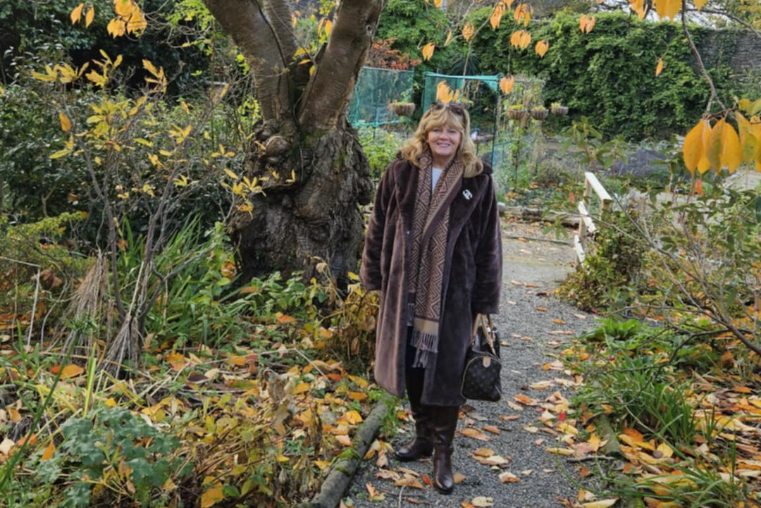 Oslo Faux Fur Longline Coat - Chocolate (choose your Size)