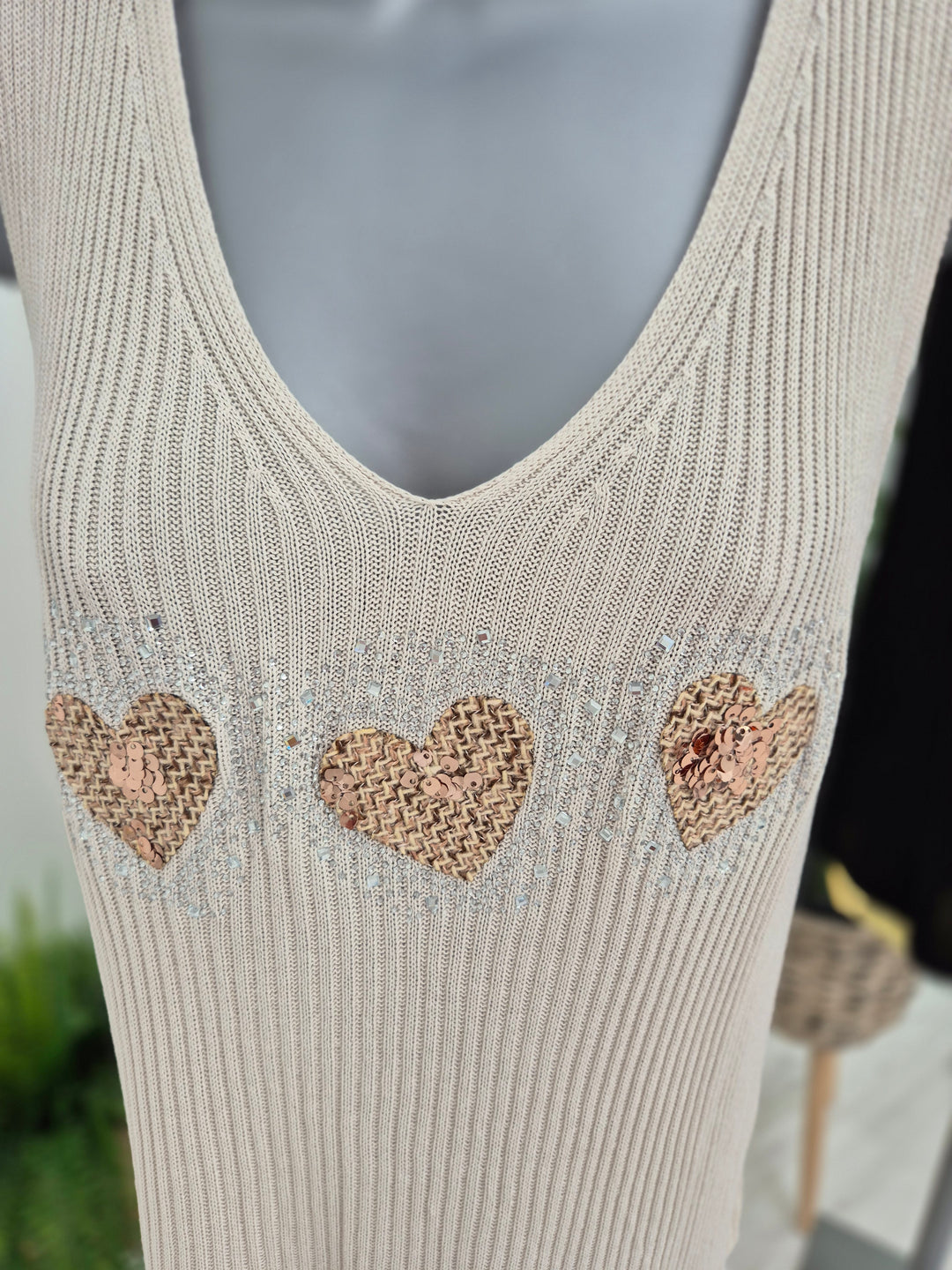 Hannah Heart Vest Top - (choose your Colour)