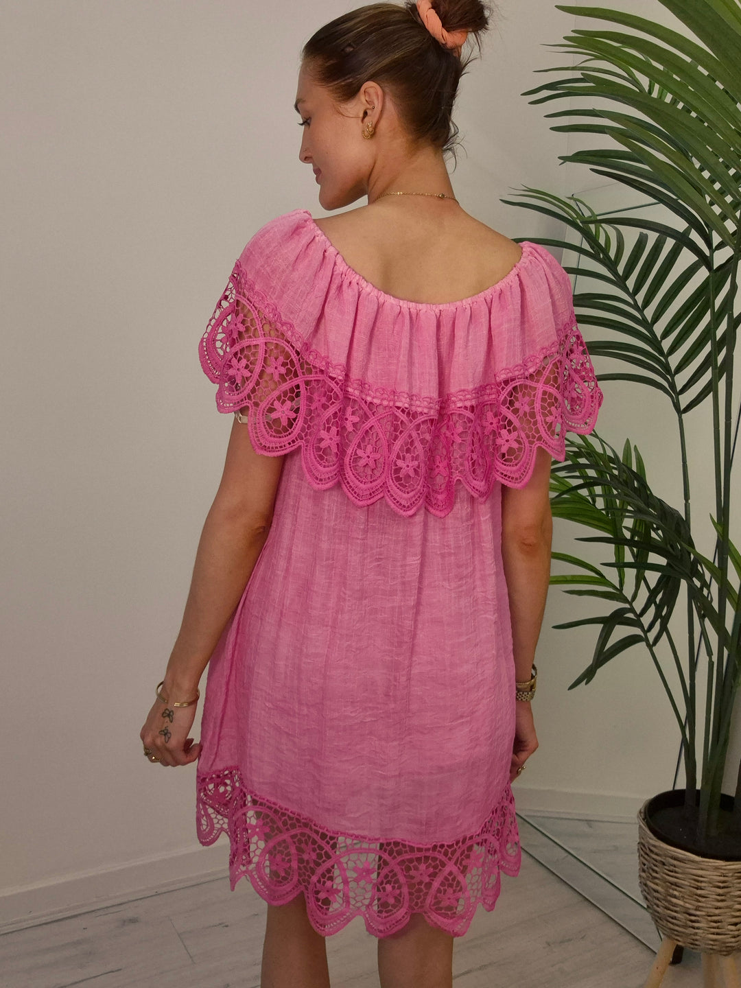 Florence Bardot Beach Dress (choose your Colour)