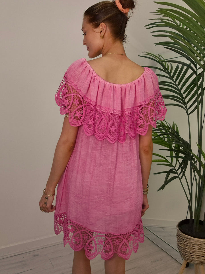 Florence Bardot Beach Dress (choose your Colour)