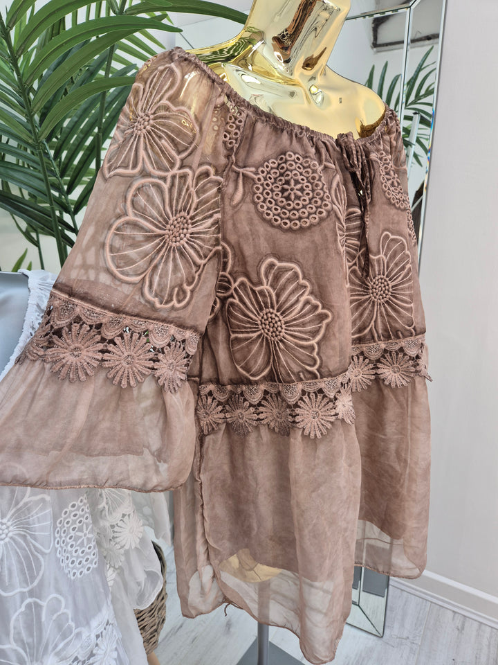 Florence Lace Top - (choose your Colour)