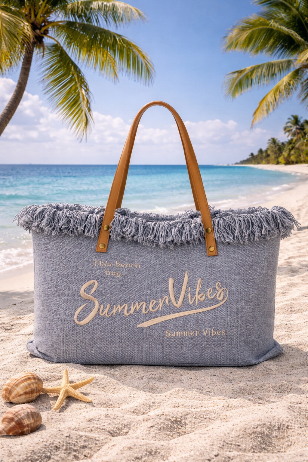 Summer Vibes Beach Bag - (choose your Colour)