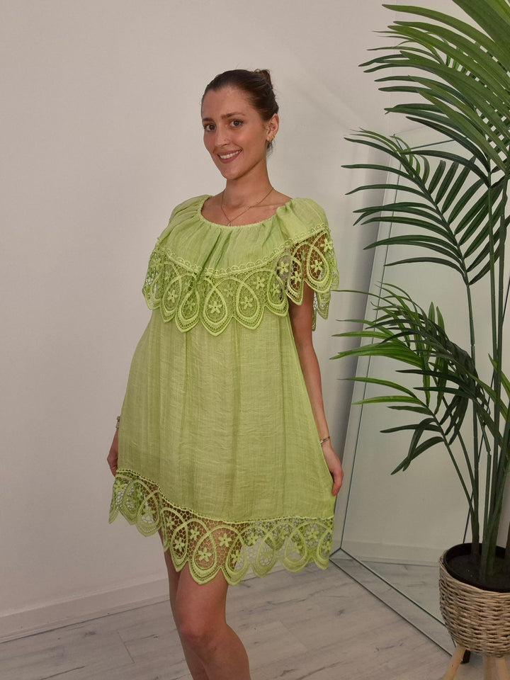 Florence Bardot Beach Dress (choose your Colour)