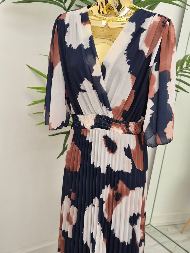 Maisy Moo Pleated Wrap Dress - (choose your Colour) - (One Size fits up to Size 16)