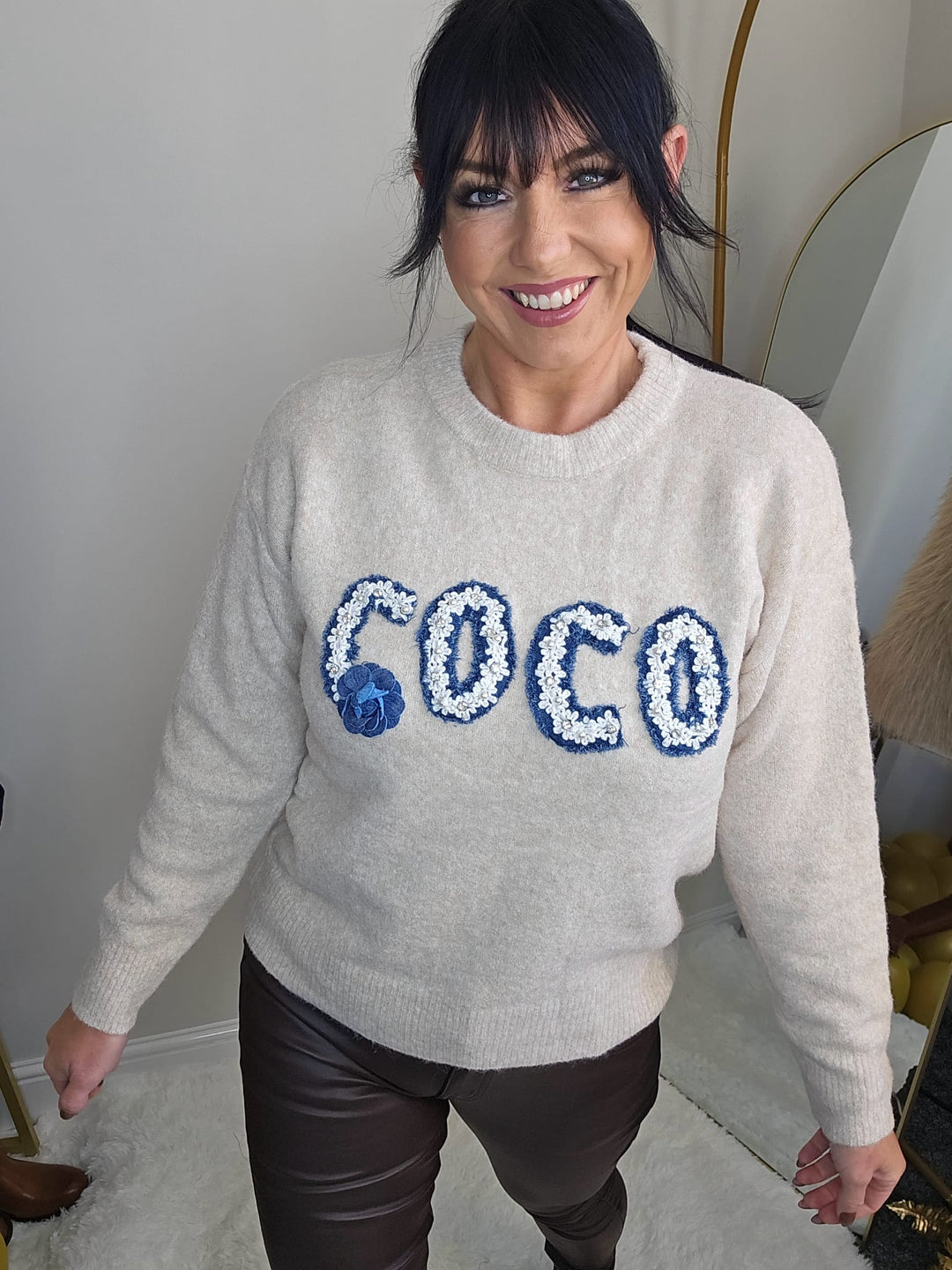 Coco Cosy Jumper - Oatmeal (One Size, fits from Size 8 up to Size 14/16)