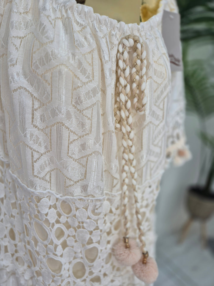 Barbados Bardot Kaftan/Beach Dress - One Size