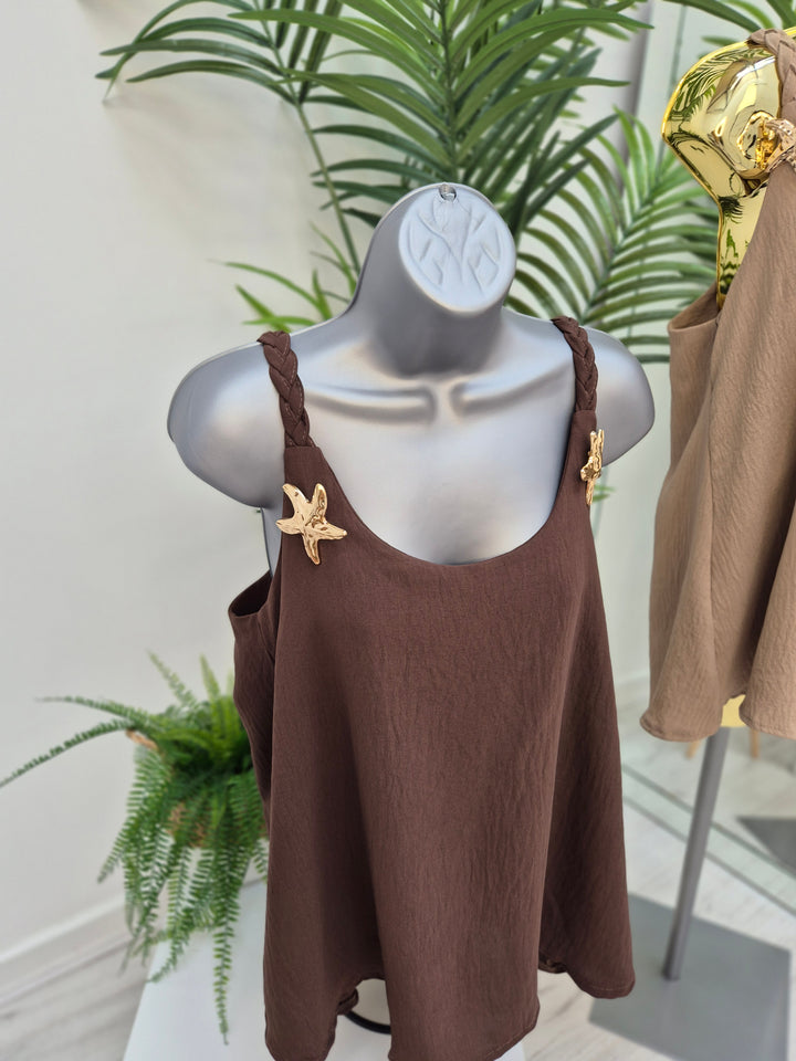 Starfish Plaited Top (choose your Colour)