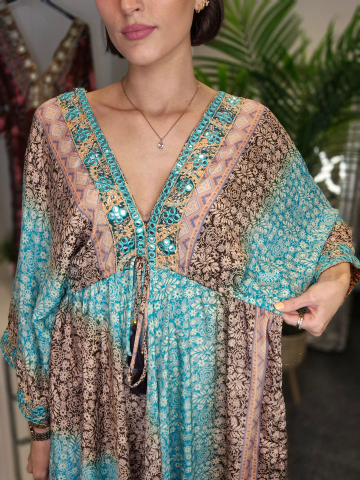 Boho Kimono Dress - (choose your Colour)