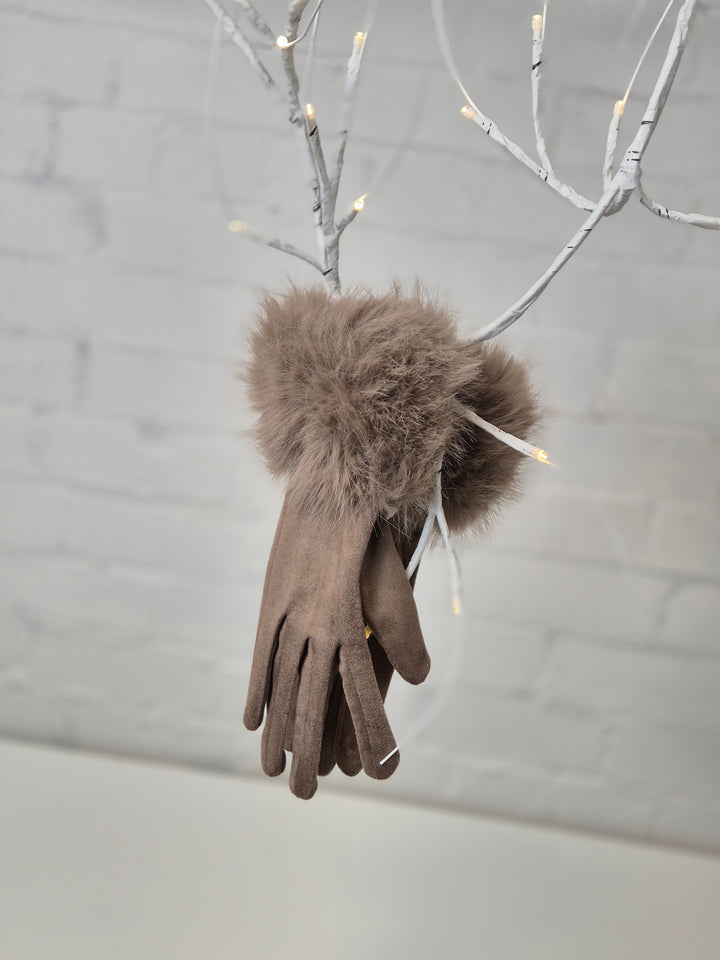 Oslo Gloves with Faux Fur - (choose your Colour)