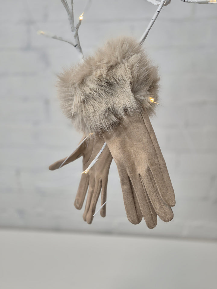 Oslo Gloves with Faux Fur - (choose your Colour)