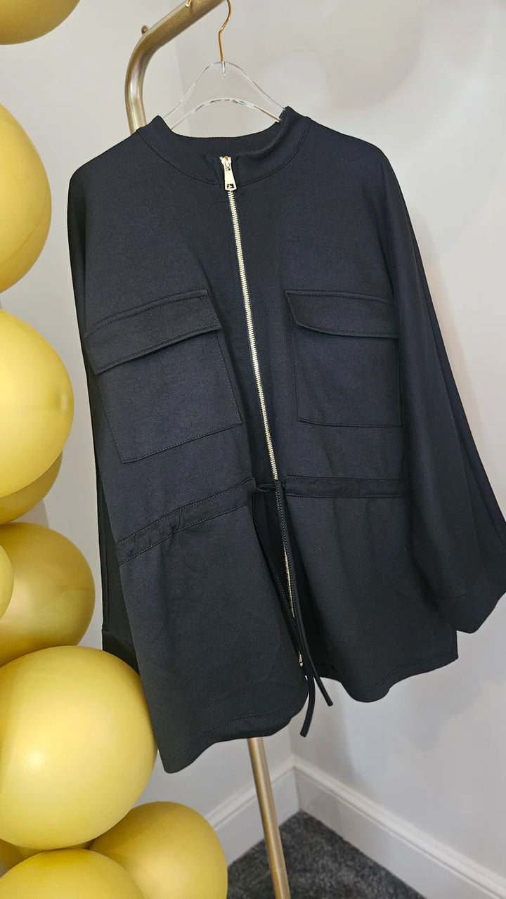 Sassy Drawstring Jacket - (choose your Colour) - One Size fits up to Size 18