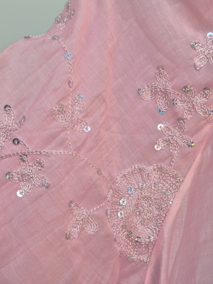 Patsy Puffball Sleeve Sparkly Blouse (One Size, fits from Size 10/12 up to Size 16) - Pink