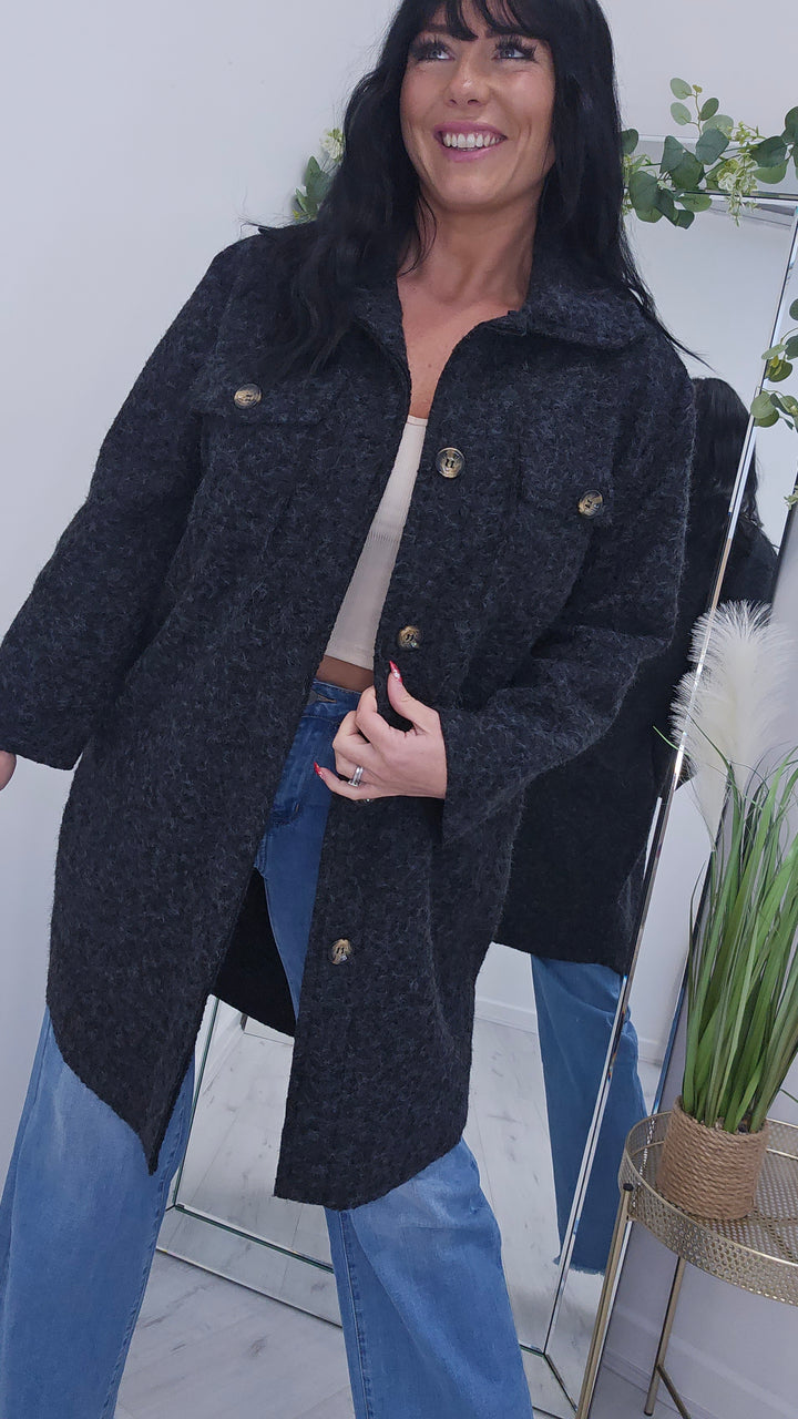 Jessica Longline Shacket - (choose your Colour)