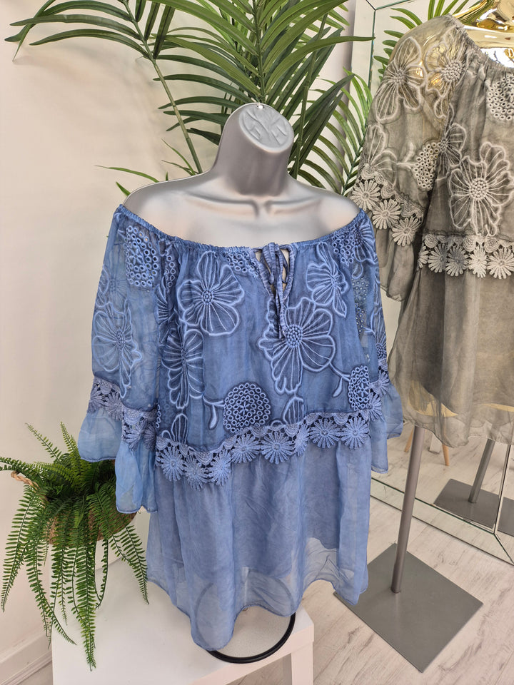 Florence Lace Top - (choose your Colour)