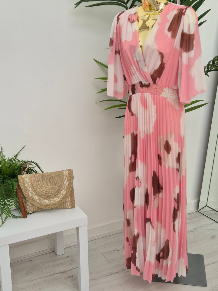Maisy Moo Pleated Wrap Dress - (choose your Colour) - (One Size fits up to Size 16)