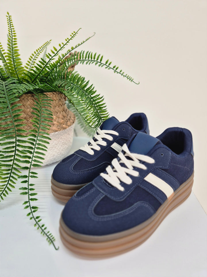 Dakota Chunky Trainers - Blue (choose your Size)