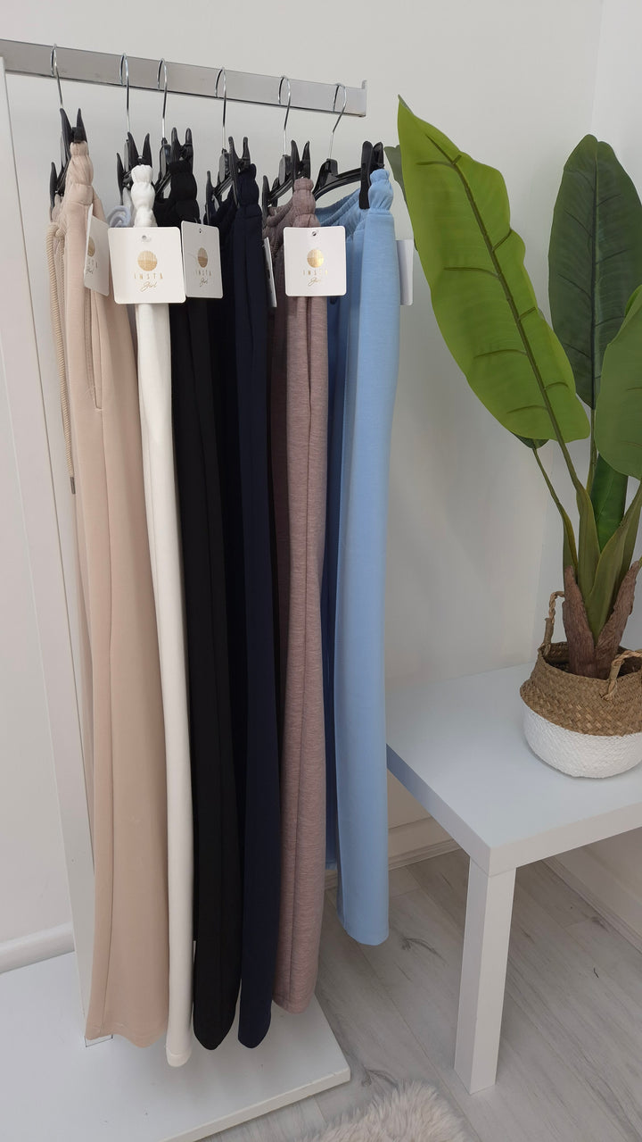 Jenny Seamed Wide Leg Pants/Joggers - (choose your Size & Colour)