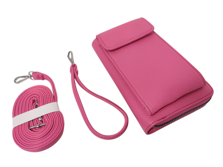 Kensington Phone Purse Bag - Hot Pink (3 in 1)