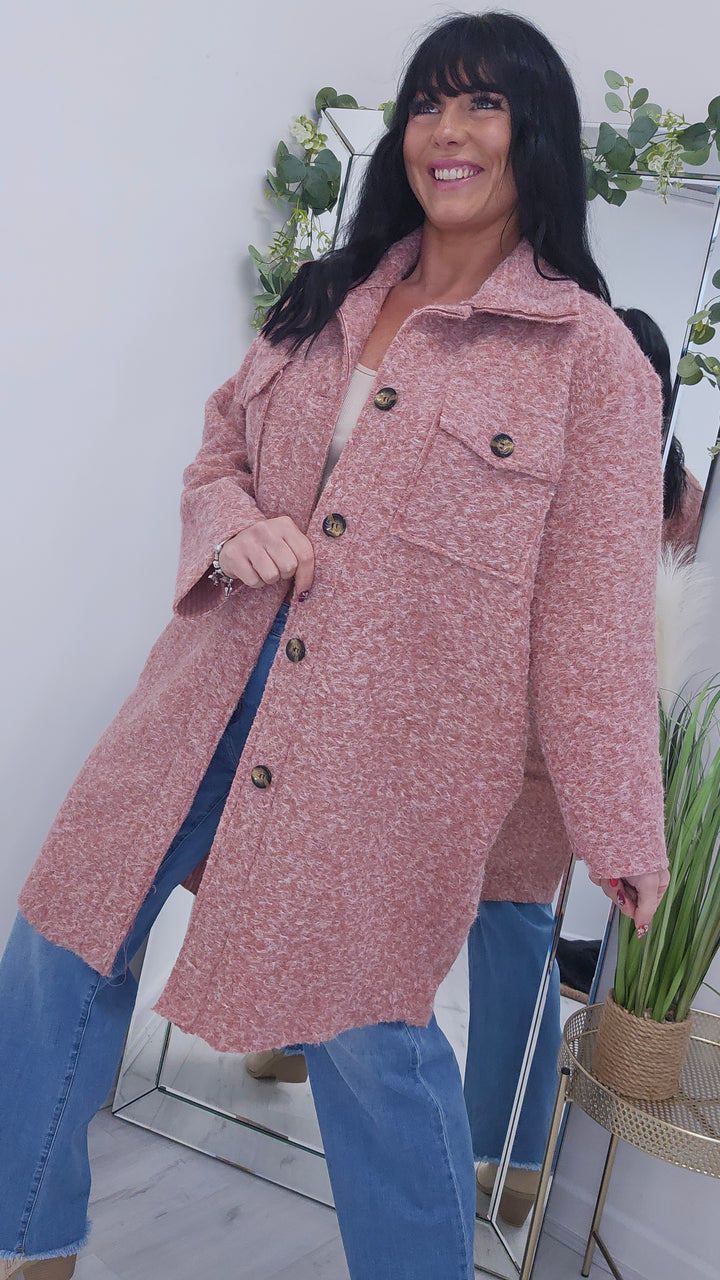 Jessica Longline Shacket - (choose your Colour)