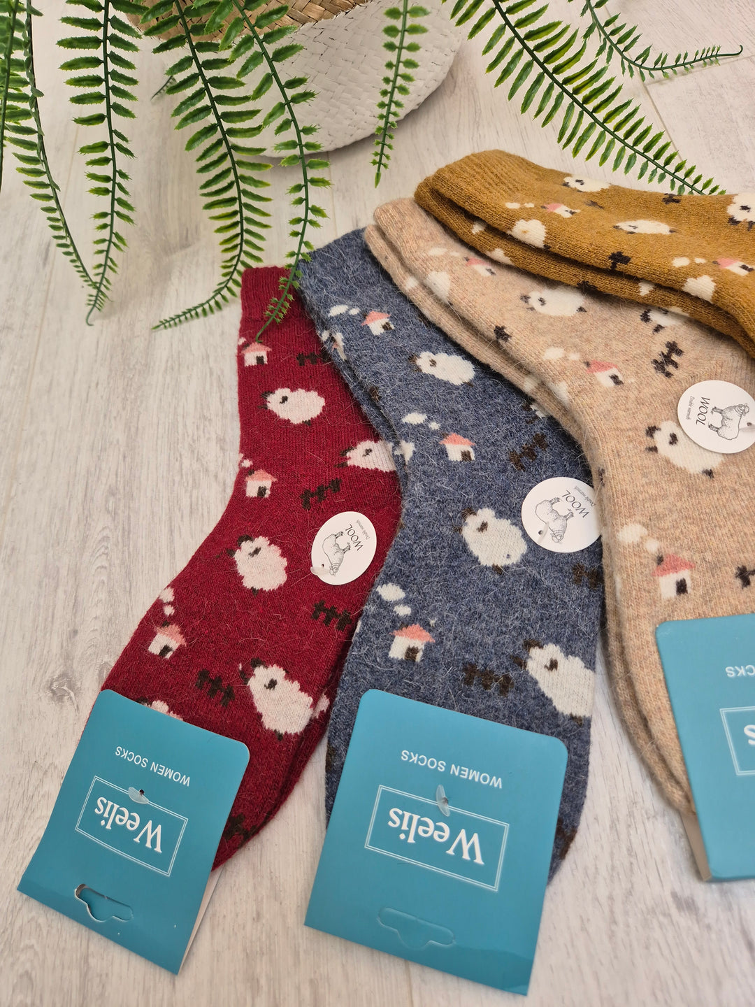 Cosy Soft Socks - Sheep (choose your Colour)