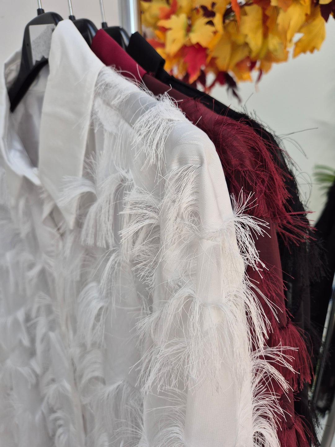 Madison Fringed Star Blouse - White (One Size/Curvy, fits from Size 12/14 up to Size 16/18)