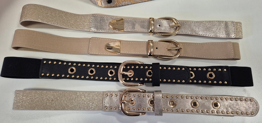 Stretchy Belt (Metallic) - (choose your Colour)