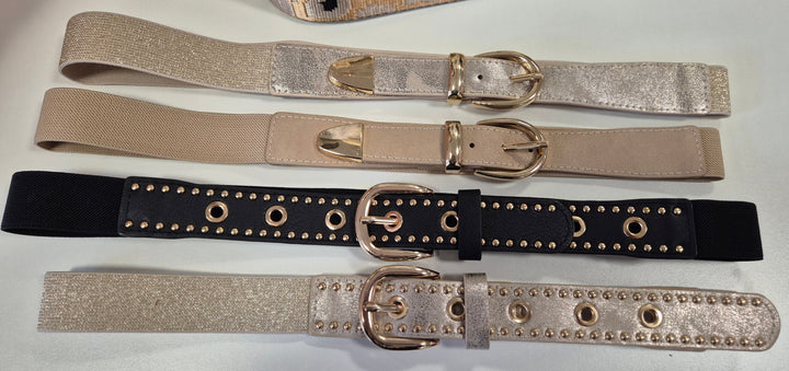 Stretchy Belt (Metallic) - (choose your Colour)