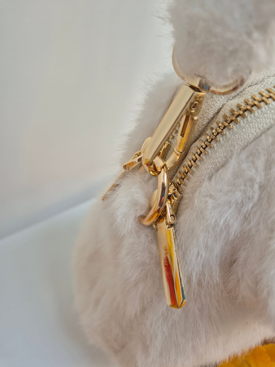 Oslo Faux Fur Bag - Winter White