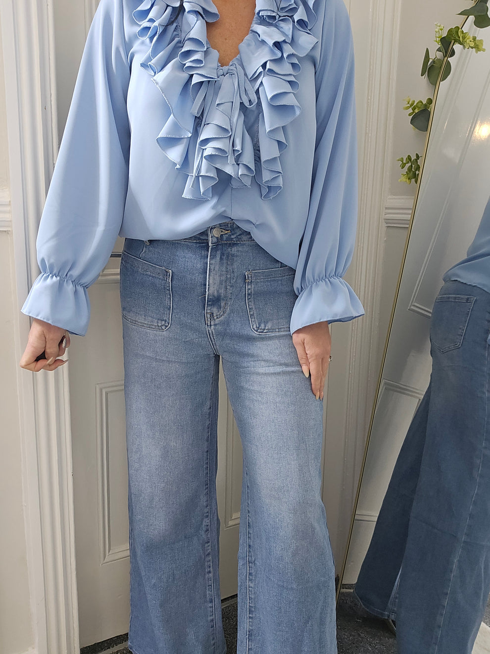 Sadie Wide Leg Jeans (G Smack) - Stonewashed (choose your Size)