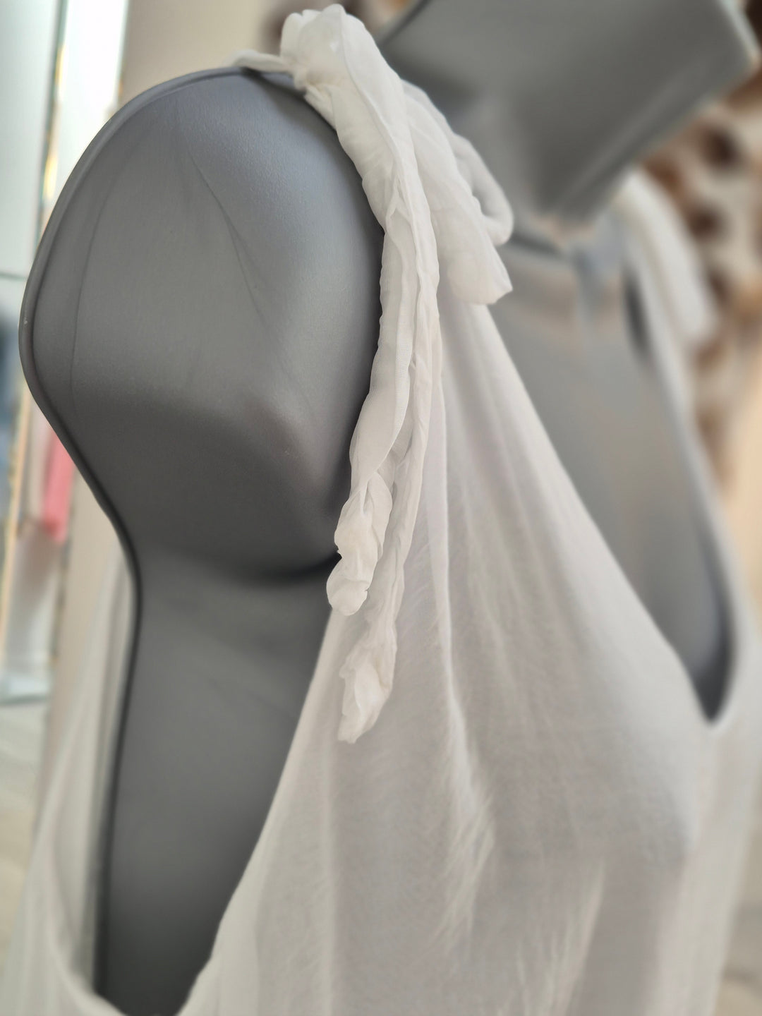 Portofino Silk Overlay Top - (choose your Colour) (One Size)