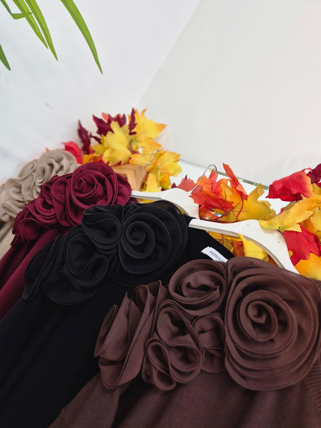 Corsage Oversized Jumper - Black (fitting from Size 14 up to Size 20)