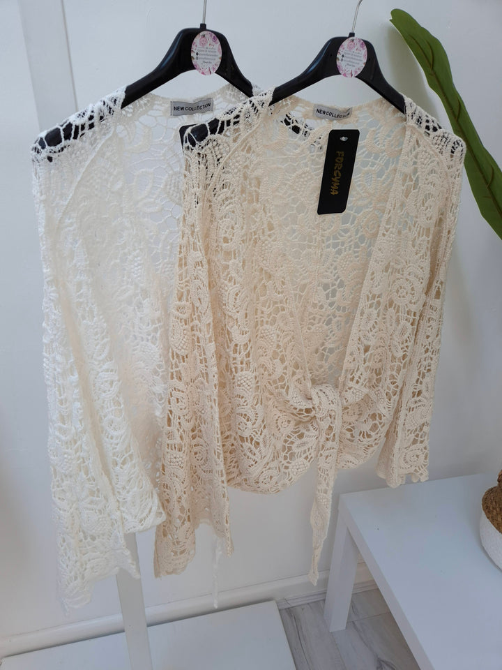 Tuscan Crochet Shrug/Cardigan - (choose your Colour) - (Curvy)