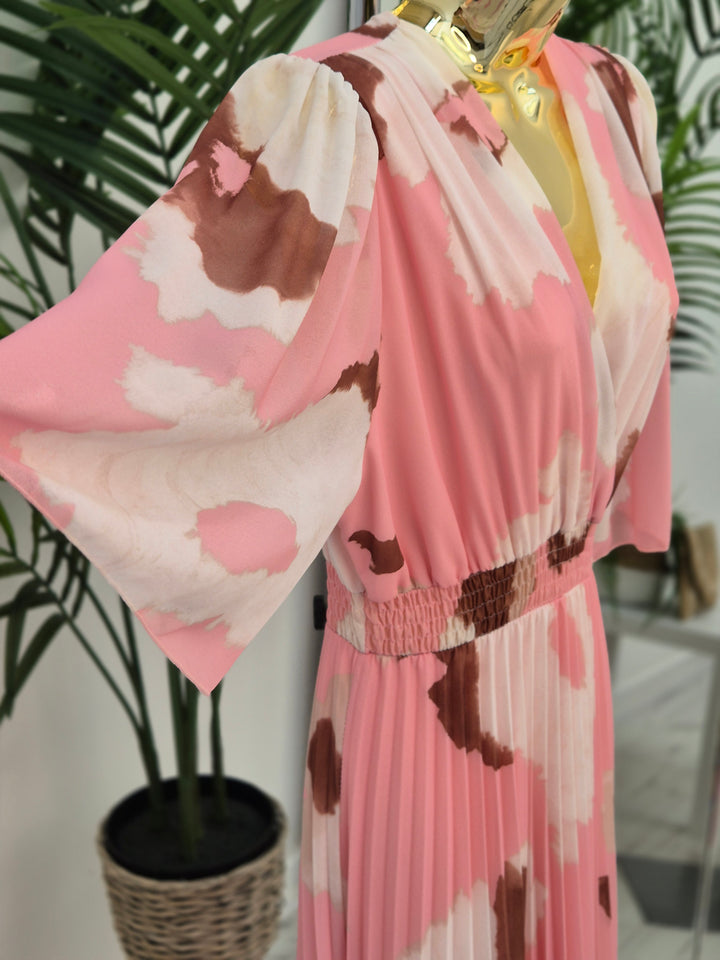 Maisy Moo Pleated Wrap Dress - (choose your Colour) - (One Size fits up to Size 16)
